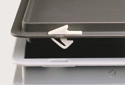 Contenitore in plastica Rotilabo®, chiusure a scatto 2 Pezzo