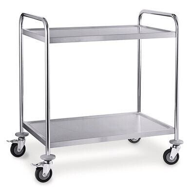 Carro de plataforma Rotilabo®, acero inoxidable 18/0, con 2 plataformas 1 Pieza
