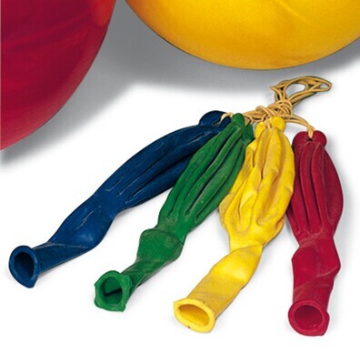 Sacs à gaz Rotilabo® maxi, en Latex, couleurs assorties, vides L 22cm 10 Pièces