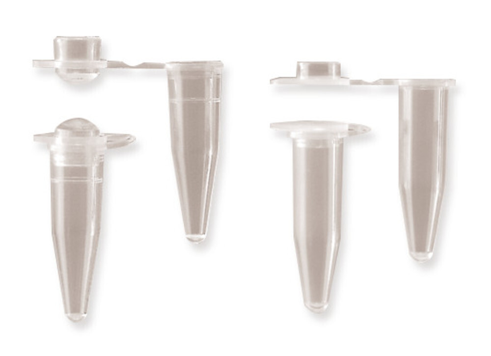 PCR reaction vials, Flat lid, 500 µl 1000 pcs