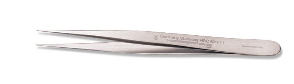 Micro tweezers straight, no. 3, 115mm, 0.3mm 1 pc