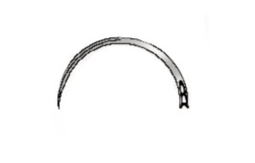 Surgical needles, fig. 16, 18 mm, 1/2 round, triangular 12 pieces