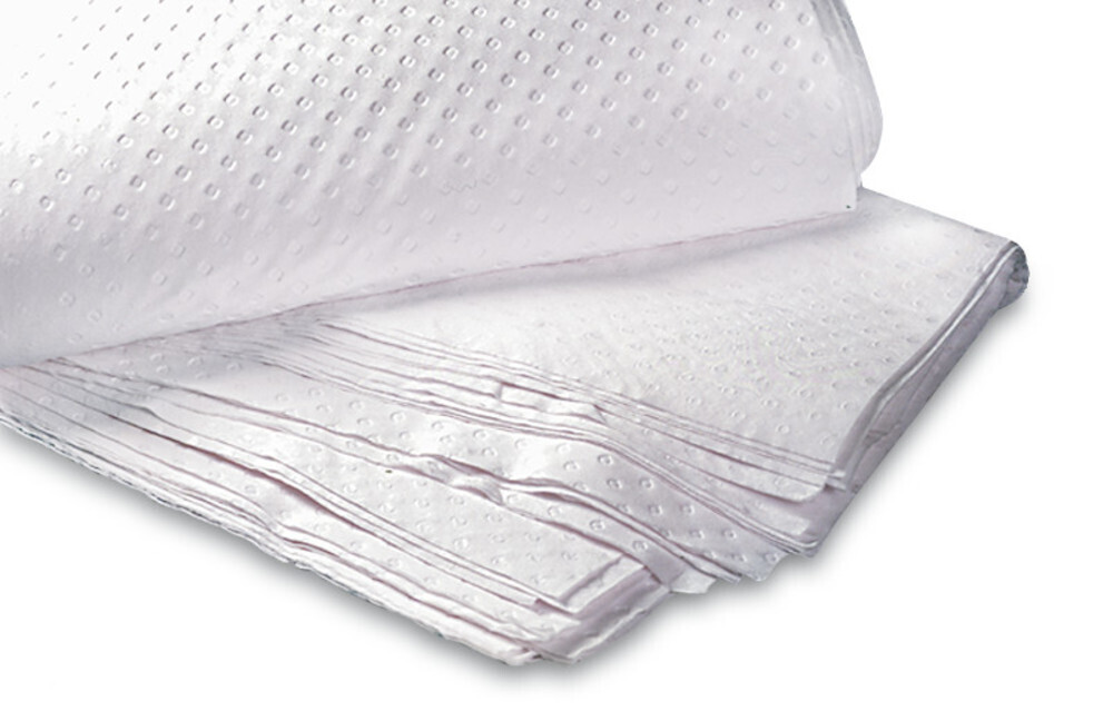 Disposable cleaning cloths ROTIZELL® layered fiber individual crepe layers, strongly bleached, 15 kg 15 kg