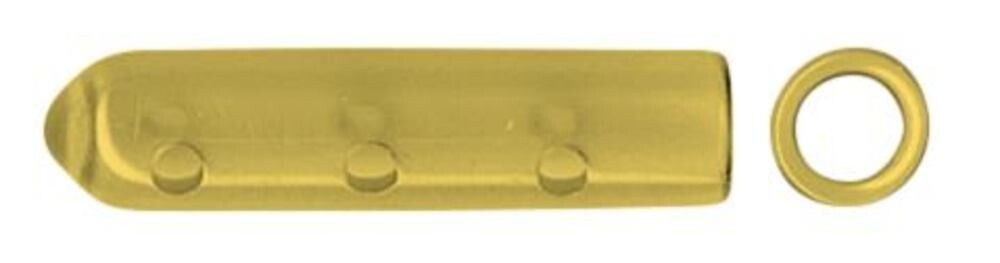 Tip protection round, 25 mm, yellow, 5 mm 100 pieces