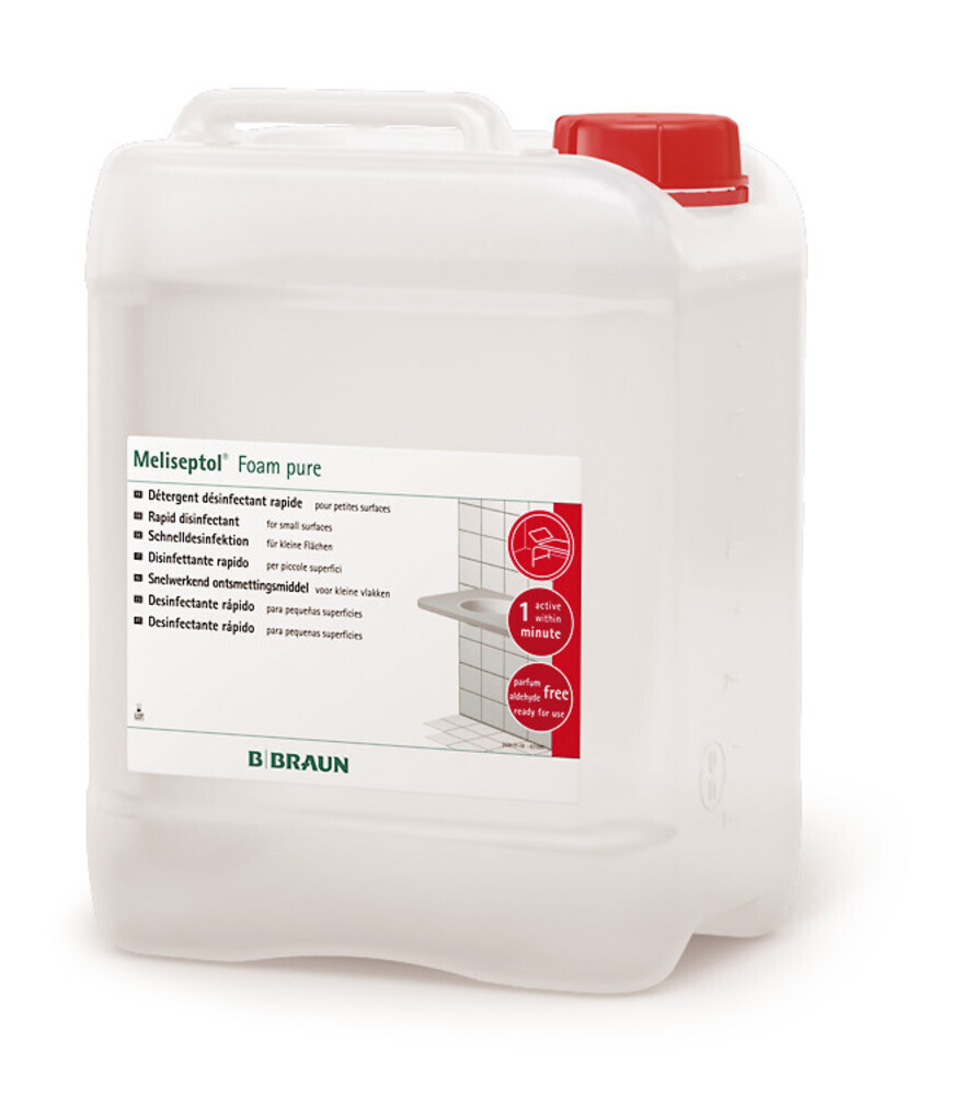 Desinfectante de superficies Meliseptol® Espuma pura, Bote, 5 l 5 Litros