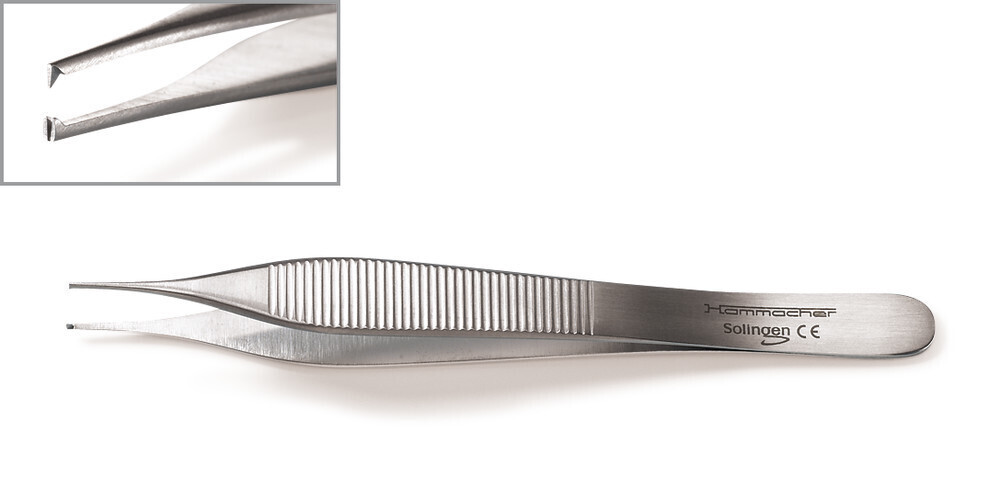 Hook tweezers Adson Micro 1 piece