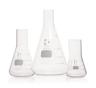 Culture flasks in Erlenmeyer shape, 500 ml 10 pcs