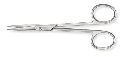Microscopy scissors for left-handers straight 1 piece