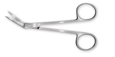 Microscopy scissors angled 1 piece