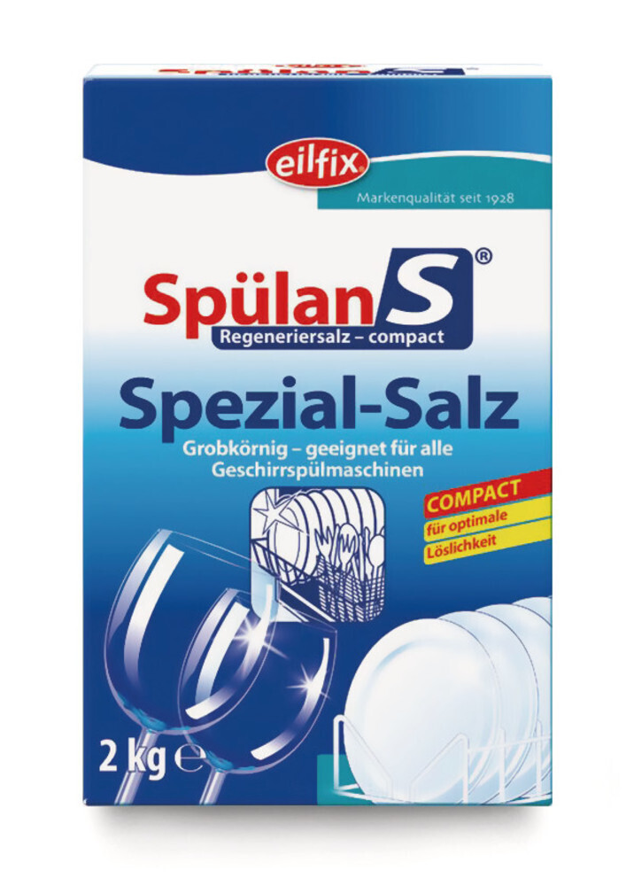 Dishwasher cleaner regeneration salt Coarse grain, 1.0-6.5 mm 2 kg