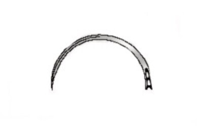 Aiguilles chirurgicales, figure 16, 18 mm, 1/2 rondes, rondes 12 pièces