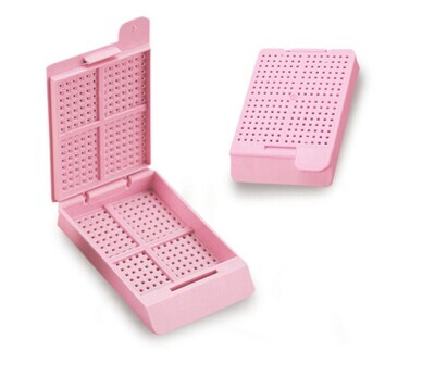 Cassette di inclusione per biopsia Swingsette, rosa 500 pz