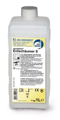 Detergente per lavastoviglie neodisher® additivo detergente antischiuma S, 10 l