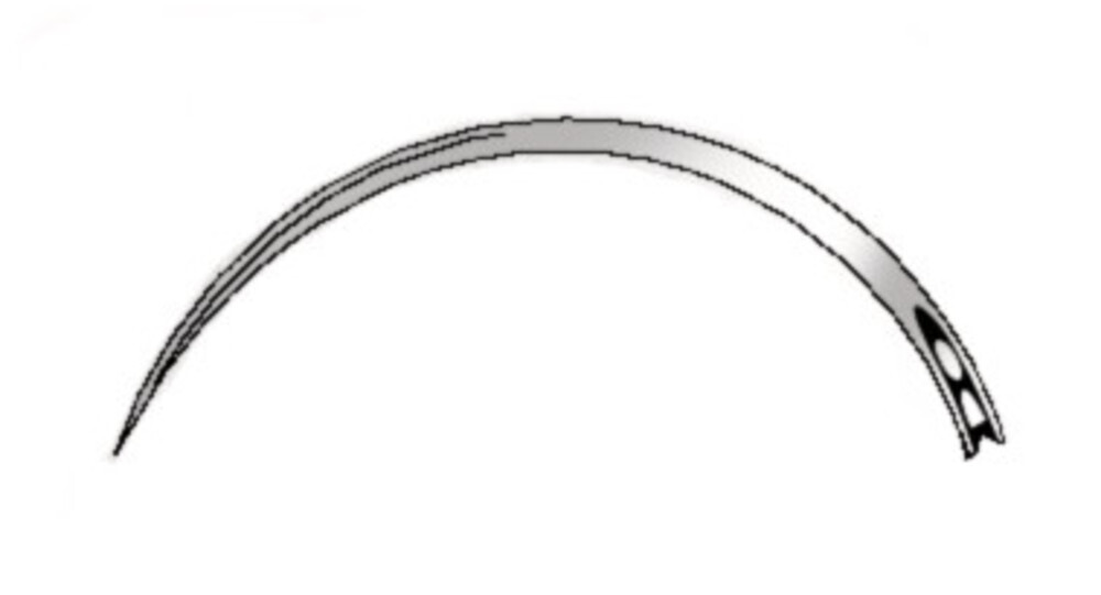 Surgical needles, fig. 11, 34 mm, 3/8 round, round 12 pieces