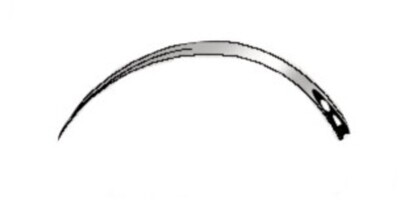 Aiguilles chirurgicales, figure 14, 23 mm, rondes 3/8, triangulaires 12 pièces