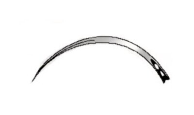 Aiguilles chirurgicales, figure 14, 23 mm, rondes 3/8, rondes 12 pièces