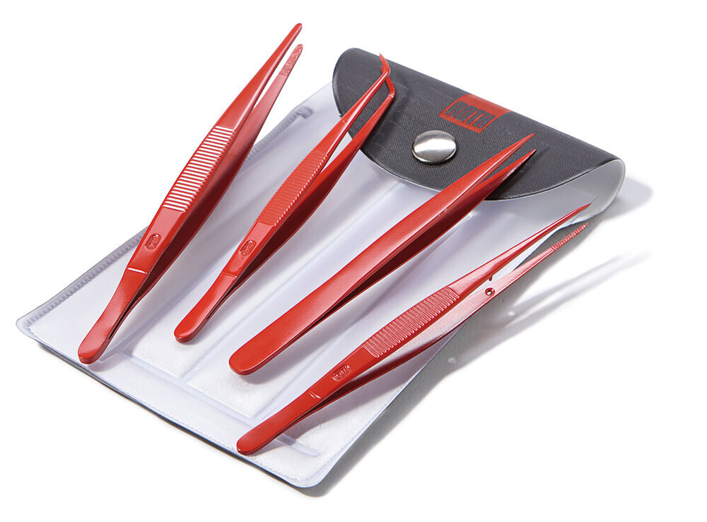 Tweezer set ROTILABO® PTFE-coated 1 piece