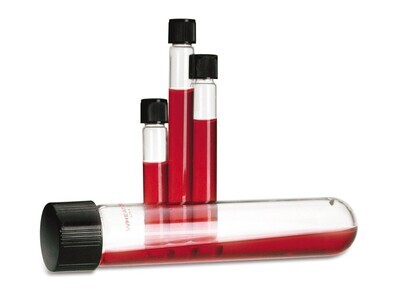 Tubes de culture avec bouchon à vis, 14 ml, Hauteur, 125 mm 144 pcs