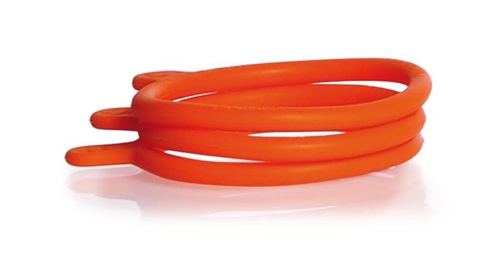 Accessories for cell culture media bottle DURAN® TILT, Marking rings GL56, orange 20 pieces