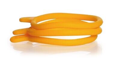 Accesorios para botella de medio de cultivo celular DURAN® TILT, Anillos de marcado GL56, amarillo 20 piezas
