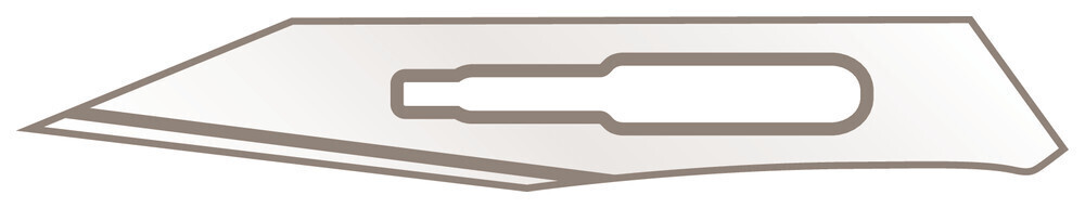 Scalpel blades for handle No. 4, 25 10 pcs