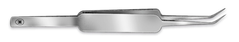 Micro tweezers special shape curved 1 piece