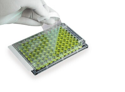 Lámina de sellado para placas de microtitulación Poliéster, estéril, 25 µm 100 uds.