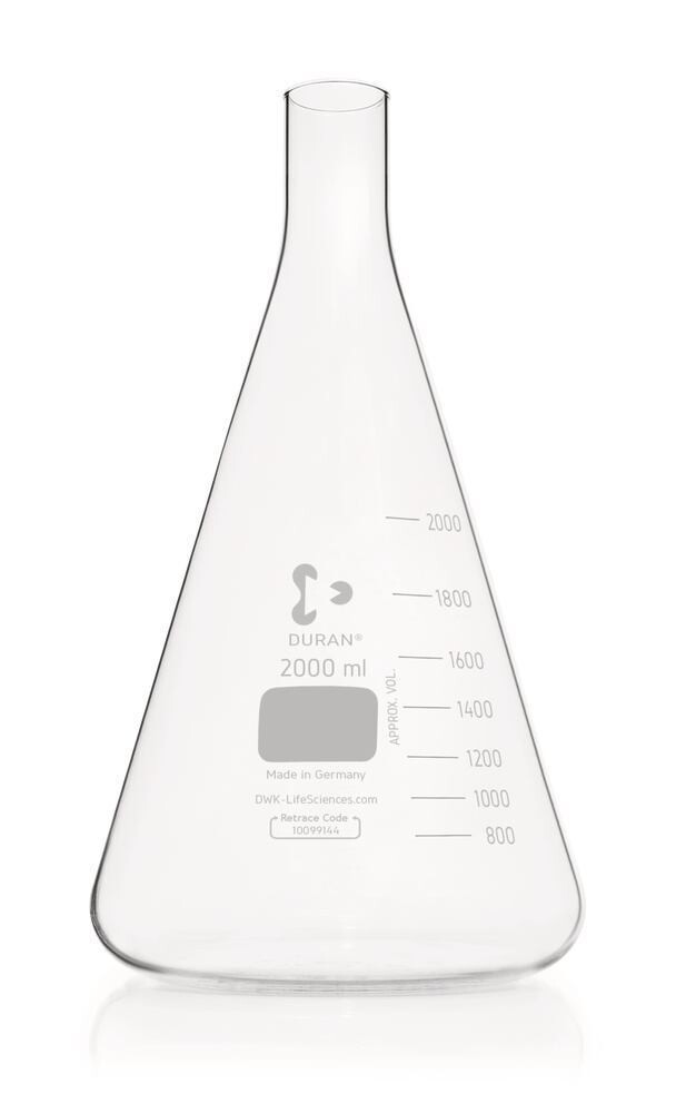 Culture flasks in Erlenmeyer shape, 2000 ml 1 piece