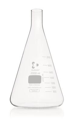 Culture flasks in Erlenmeyer shape, 2000 ml 1 piece