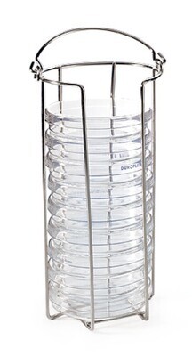 Petri dish holders ROTILABO® Stainless steel 1 piece