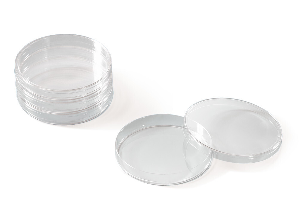 Petri dishes with ventilation lugs, high form 500 pcs