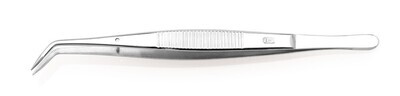 Pinzette mit Führungsstift gebogen, 105 mm 1 Stück
