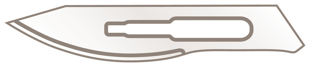 Scalpel blades for handle No. 4, 23 10 pcs