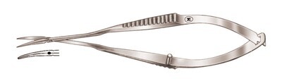 Micro scissors model Tübingen curved 1 piece
