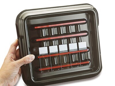 Color chamber StainTray Lid black, Gesch. front, 10 slides 1 pc