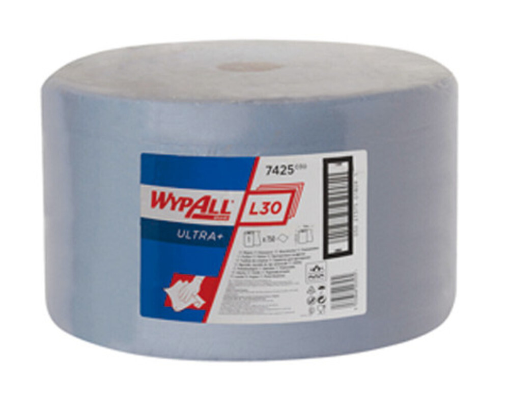 Disposable Wipes WYPALL® L30 ULTRA+, 7425, 750 Wipes 1 Piece