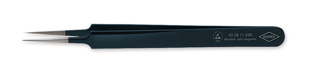 Micro tweezers ESD straight 1 piece