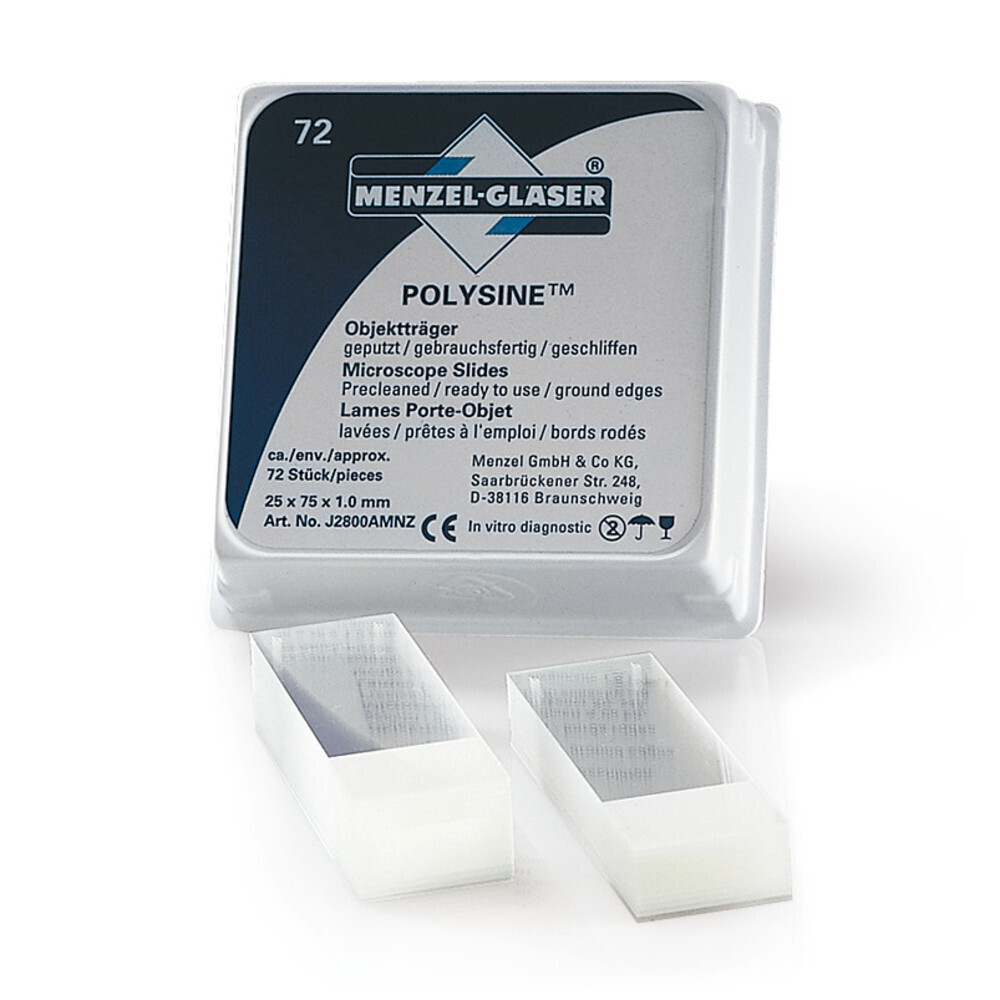 Polysine® Adhäsionsobjektträger 72 Stk