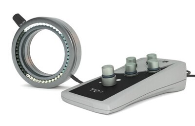 Accessories LED ring light for cold light source LED series, LED segment ring light RL4-66-S40, 66 mm, approx. 5600 K, 4 segments 1 piece