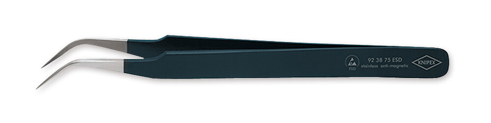 Micro tweezers ESD curved 1 piece