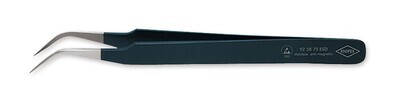 Micro tweezers ESD curved 1 piece