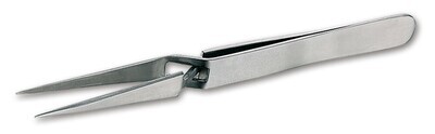 Tweezers self-clamping straight, pointed 1 piece