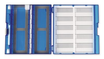Scatole per vetrini Premium, blu 5 pz