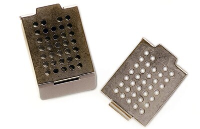 Accessori coperchio in metallo per cassette da inclusione 5 pz