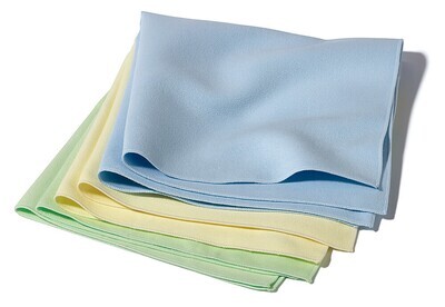 Multiple cleaning cloths microfiber cloths, blue 5 pcs