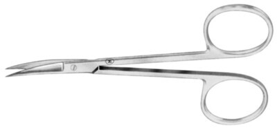 Mikroskopieschere gebogen Scherengriff eckig, 115 mm 1 Stück
