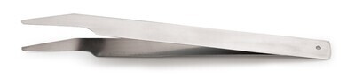 Spring steel tweezers, blunt, 115 mm 1 pc