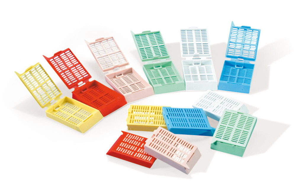 Embedding cassettes, green 500 pieces