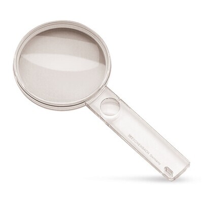 Handheld magnifier with additional lens, 2.25x 1 piece