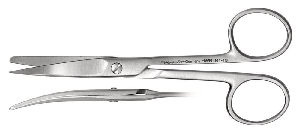 Scissors Physiology curved RMH, 160 mm 1 piece
